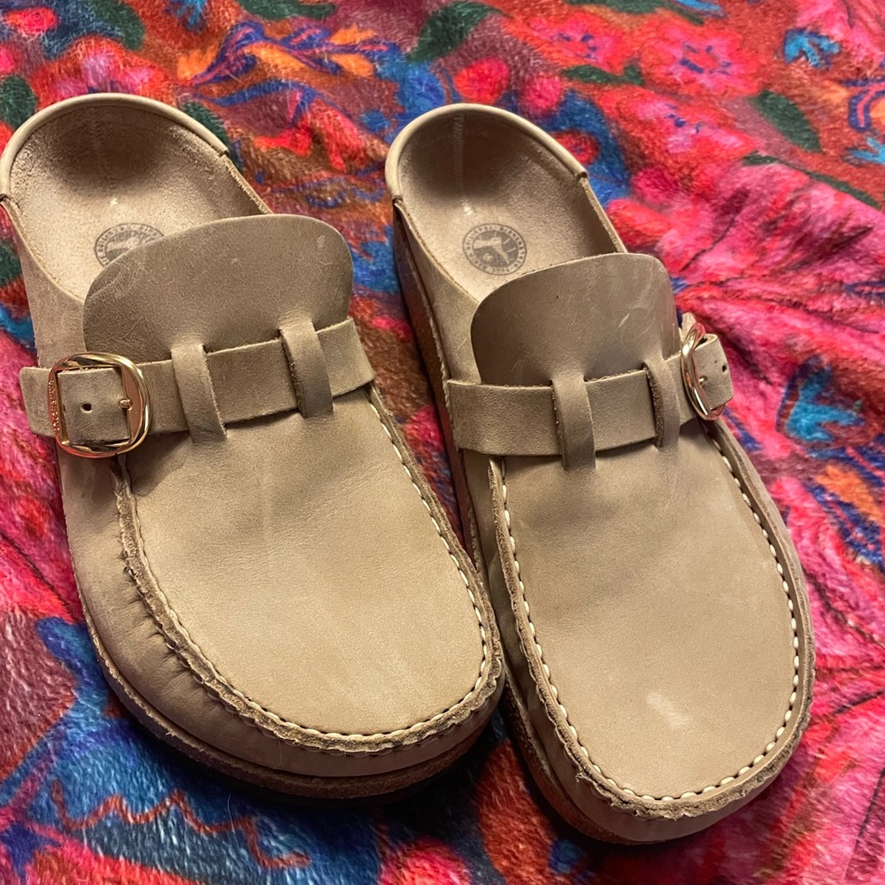 Birkenstock Buckley leather clogs size 39 worn once!